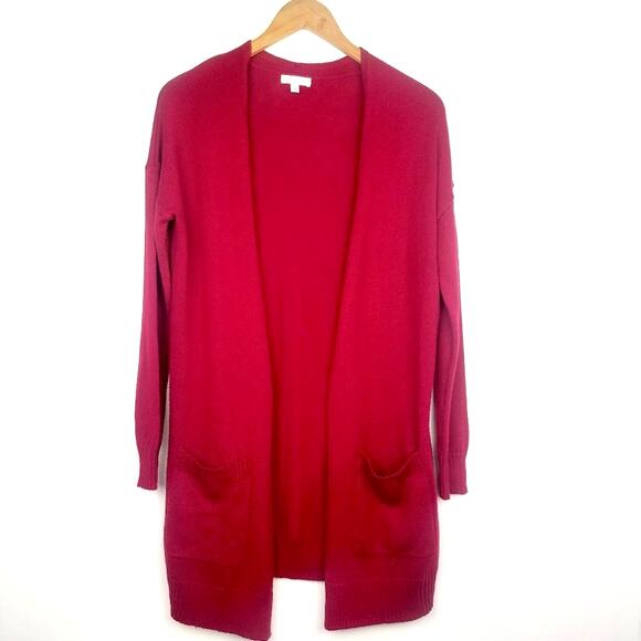 Abound | Long Open Cardigan Red Sweater XS New! - Picture 1 of 6